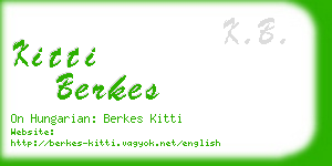 kitti berkes business card